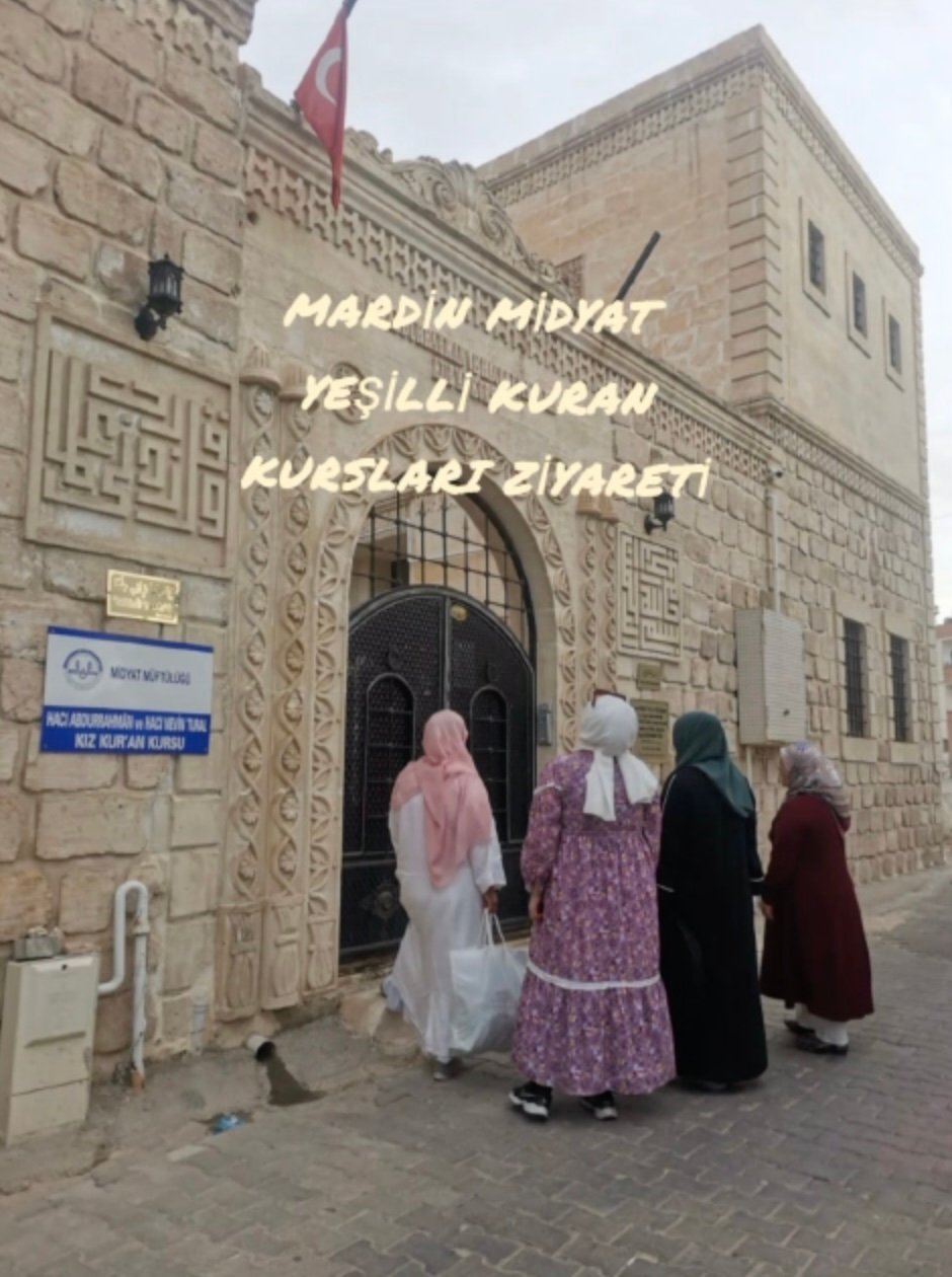 Mardin /Midyat’ta burs verdiğimiz Kuran  Kurslarını Ziyaret Ettik