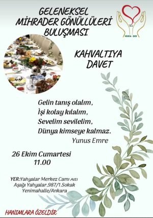 GELENEKSEL GÖNÜLLÜ BULUŞMAMIZ